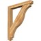 Ekena Millwork Funston Arts and Crafts Rough Sawn Bracket w/ Offset Brace, Western Red Cedar, 6"W x 42"D x 48"H BKT0604X42X48FST03RWR - alternate 1